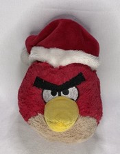 Angry Bird Santa Hat Red Bird Plush Christmas Stuffed No Sound Toy Commonwealth