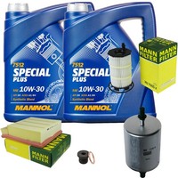 Inspektionspaket 10L Mannol Special Plus 10W-30 FüR Audi A4 Avant RS4 Quattro