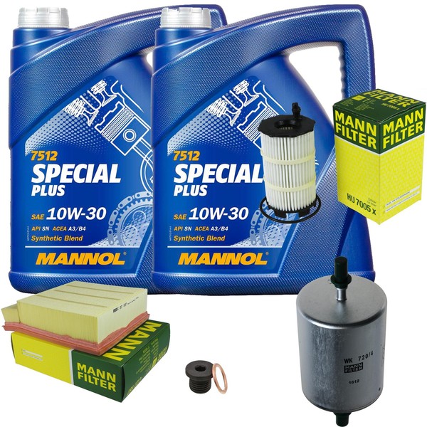Inspektionspaket 10L Mannol Special Plus 10W-30 FüR Audi A4 Avant RS4 Quattro-image
