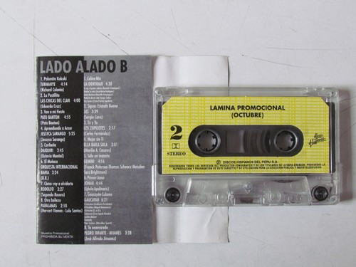 NOVEDADES OCTUBRE - TAPE CASSETTE PROMOCIONAL DISCO HISPANOS PERU - CUMBIA SALSA - Picture 3 of 3