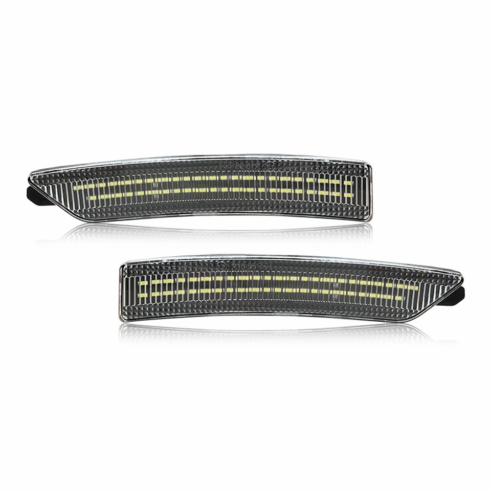 Left Right Side Fender Marker Lights Clear Lens For Ford Mustang 2024-2025 - Image 4 of 4