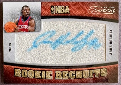 2009-10 Panini Timeless Treasures Rookie Recruits #116 Jrue Holiday Auto RC /299
