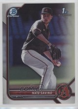 2022 Bowman Draft Chrome Refractor Nate Savino #BDC-163 qf8