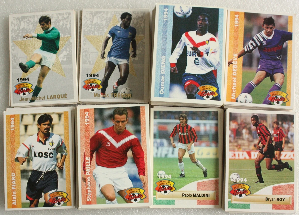 Lot Panini foot Ligue 1 1994 - Collection Lot Panini foot Ligue 1 1994 - Collection