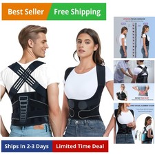 Back Brace Posture Corrector for Women and Men with Spine Vertical Alignment ...