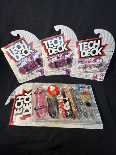Tech Deck the Heart Supply Heartagram Bam Margera Skateboard Fingerboard Lot