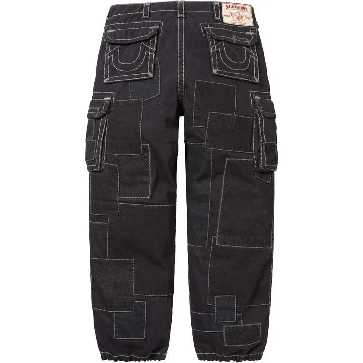 Supreme True Religion Patchwork Cargo Pant Black image 2