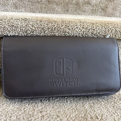 PowerA Clutch Bag Carrying Case, Padded Wrist Strap for Switch/Switch Lite Brown