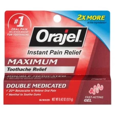 Orajel Oral Pain Relief Benzocaine Oral Gel 0.42 oz.