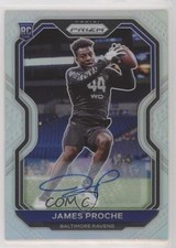 2020 Panini Prizm Rookie Silver Prizm Auto James Proche #382 Auto ow1