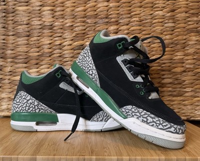 Size 6.5 Y Size 8 Women s - Jordan 3 Retro Mid Pine Green. Great condition!