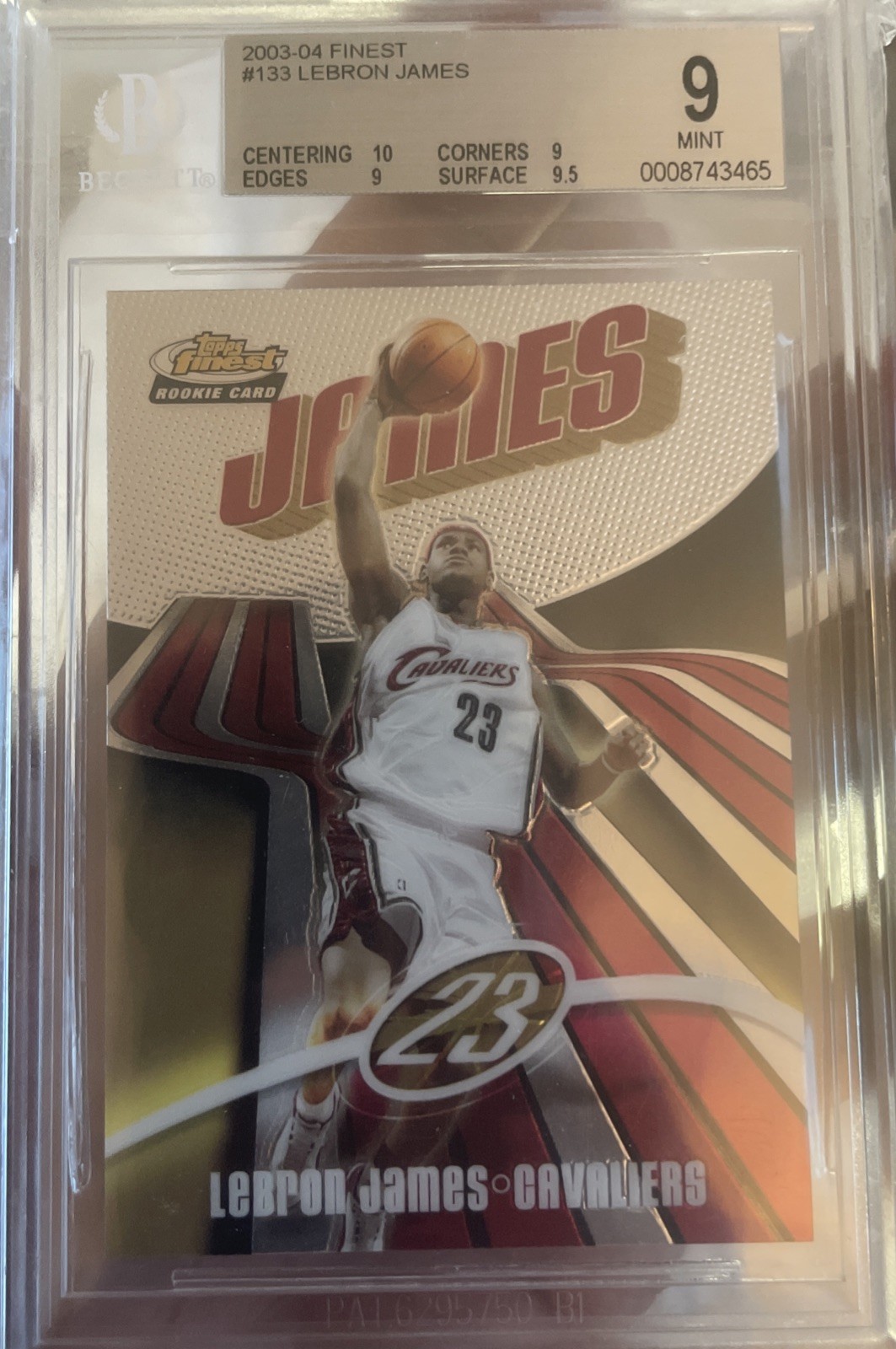 LeBron James 2003 Topps Finest #133 Base /999 Price Guide - Sports