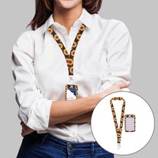 1 Set Anti-lost Lanyard ID Card Holder Card Sleeve Bus Card Holder with Lanyard