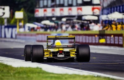 Christian Fittipaldi Minardi M192 Lamborghini San Marino GP at Imo- Old Photo 2
