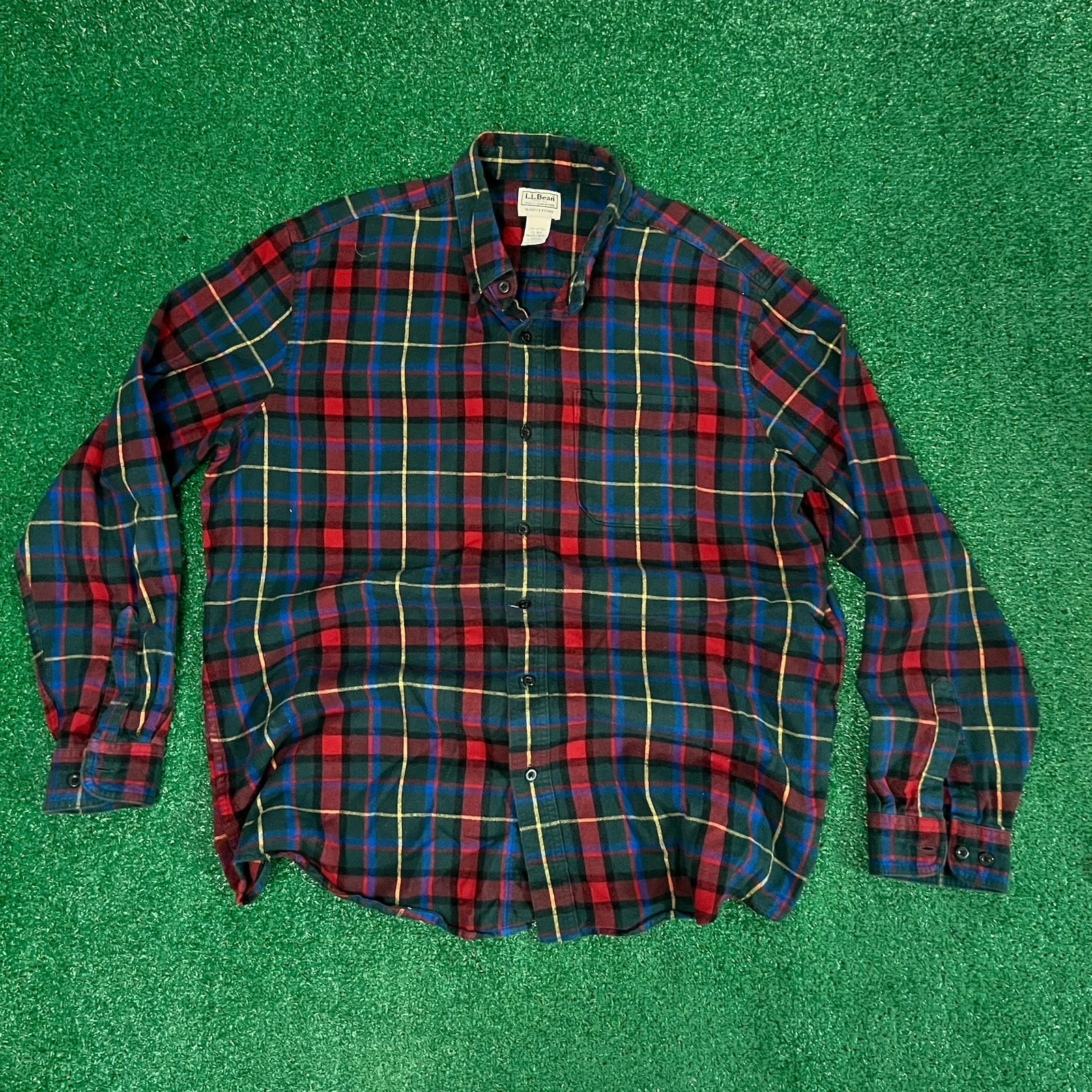 Vintage L.L.Bean red and blue plaid flannel shirt Size XL #flannel #outdoor
Opens in a new window or