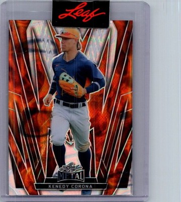 Kenedy Corona 2024 Leaf Baseball 1/1 Pre Production Proof
