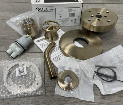 #ad Delta T14258 CZ Single Handle Shower Trim Champagne Bronze *READ* $224.99