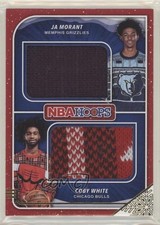 2019-20 Panini NBA Hoops Rookie Sweaters Dual Ja Morant Coby White #SD-JC 2r6