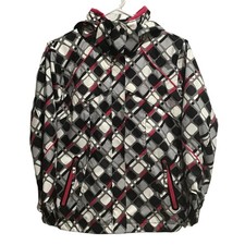 Columbia Girls Omni-Tech Hooded Waterproof Breathable Jacket size 10/12