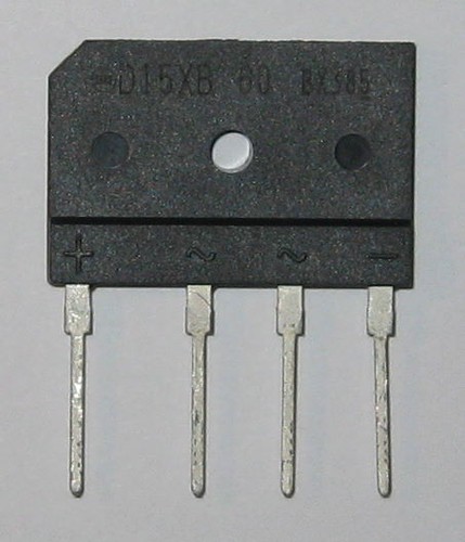 2 X 15 Amp 600 Volt Low Profile Bridge Rectifier - 600V 15A Inline Diodes - Picture 2 of 6