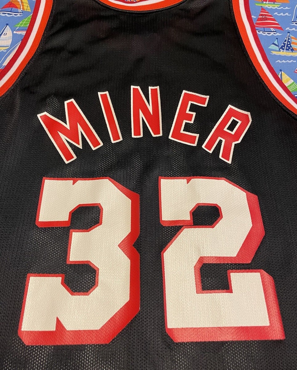 Vintage Champion NBA Miami Heat NBA Jersey Harold Miner Basketball