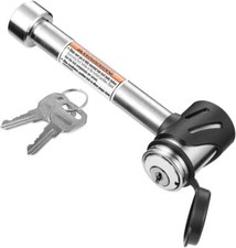 Hitch Receiver Pin Lock Stainless 5/8 Inch Trailer Receiver Lock for Class III I