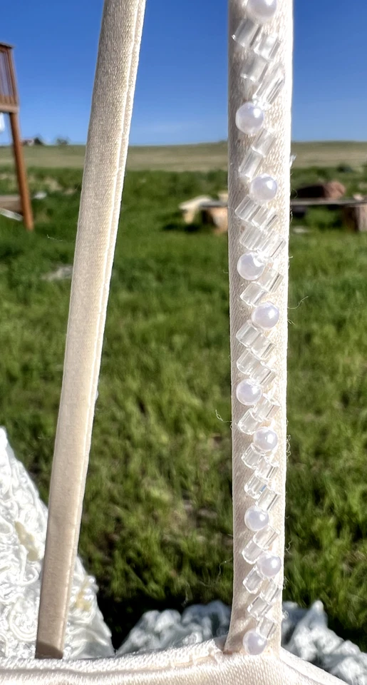 St. Patrick A-Line Ivory Wedding Dress - Size 10 - Image 3 of 4