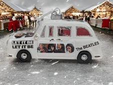 Kat + Annie - The Beatles - Let It Be - White Cab / Taxi - Christmas Ornament