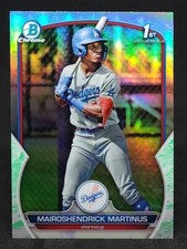 2023 MAIROSHENDRICK MARTINUS 1st BOWMAN CHROME LUNAR GLOW REFRACTOR CARD#BCP55