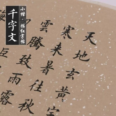 Chinese Copybook Classic Calligraphy Character Practice Book千字文小楷毛笔字帖田英章欧体楷书成人儿童