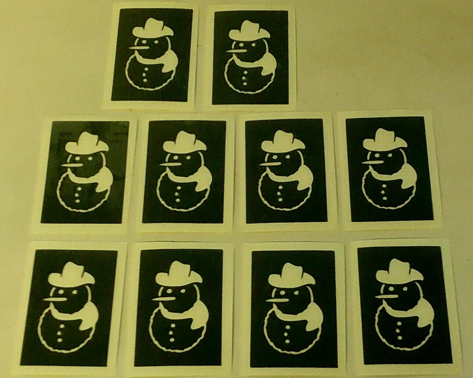 Pupazzo di neve stencil per acquaforte su vetro artigianale/hobby regalo natale