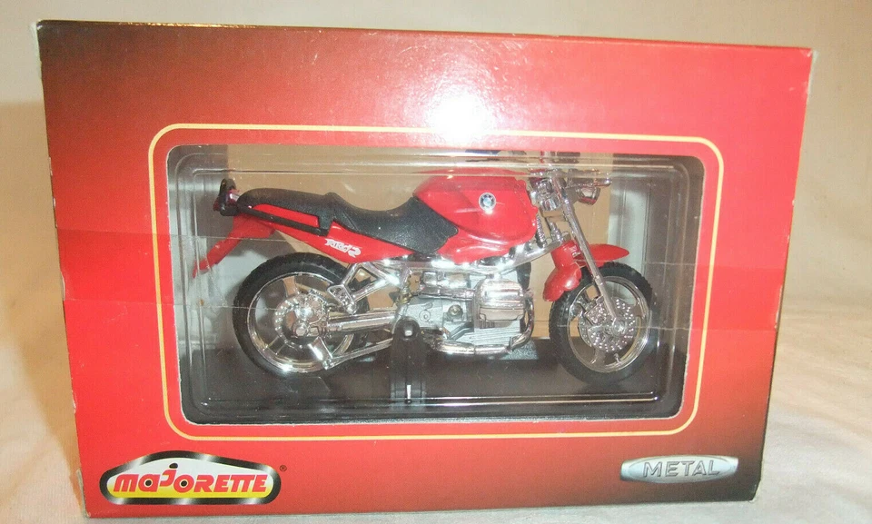 M.7/21 Majorette Motorrad BMW R1100R Sammlung OVP Metallguß Hinterradfederung - Bild 3 von 4