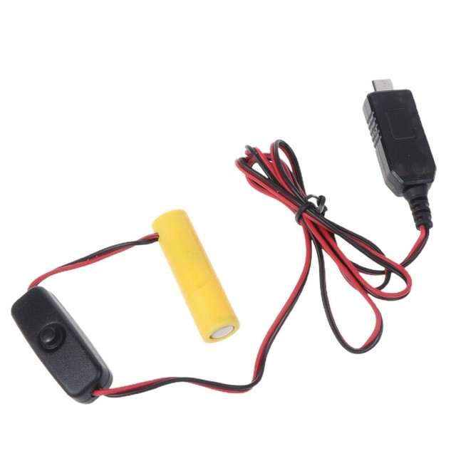 1.9m AA Battery Eliminator USB C Power Supply Cable Replace 1xAA LR6 AM3 Battery 1.9m AA Battery Eliminator USB C Power Supply Cable Replace 1xAA LR6 AM3 Battery