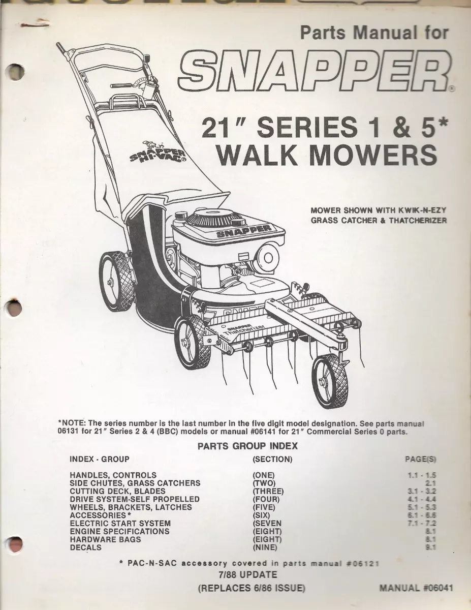 SNAPPER LAWN WALK MOWER 21