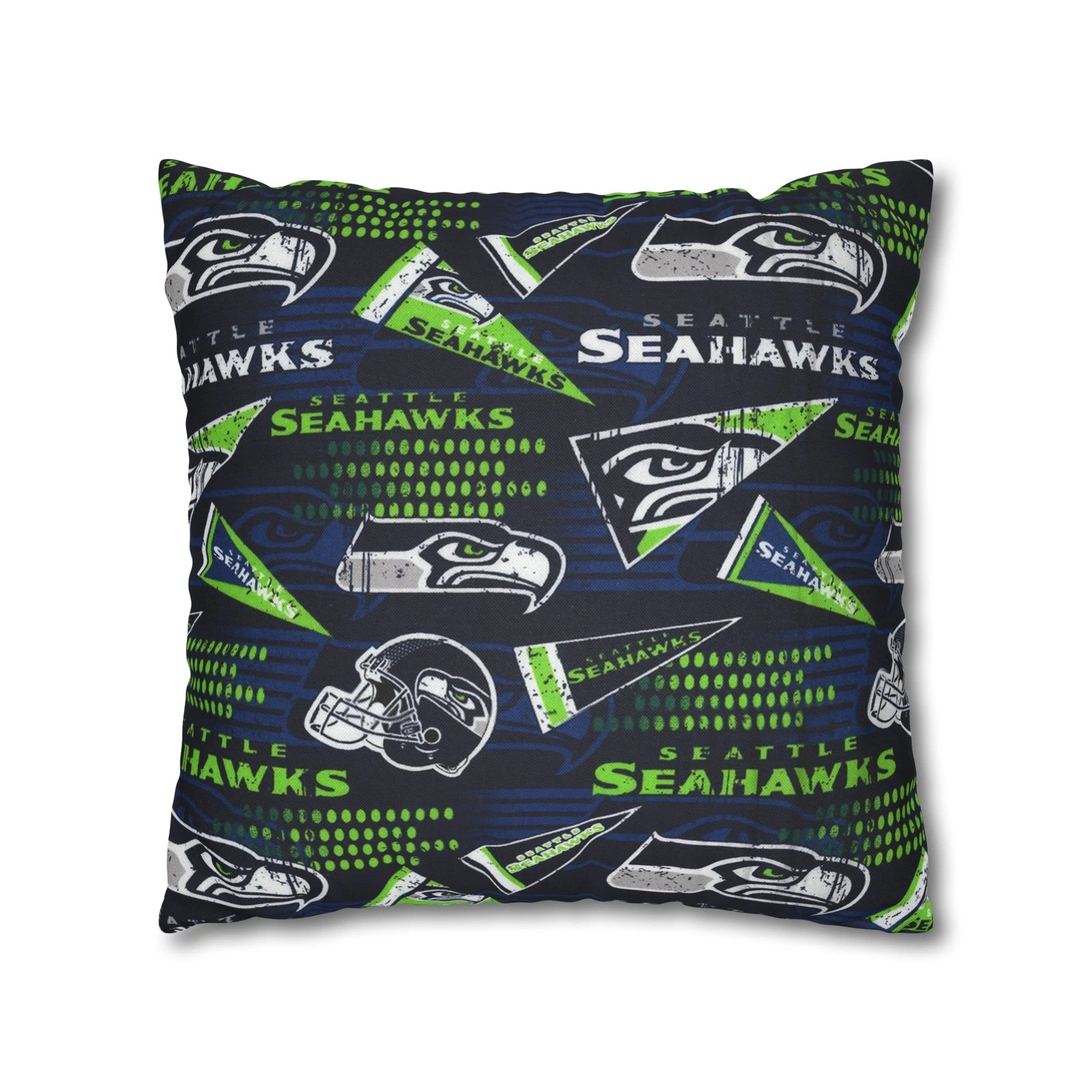 Seattle Seahawks Spun Square Pillowcase