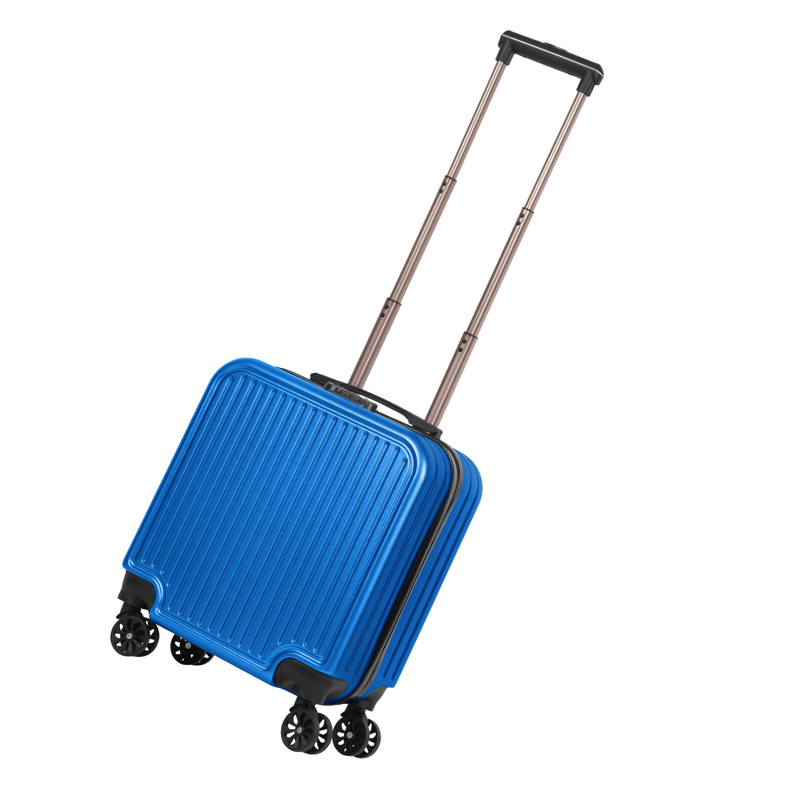 18-Inch Hardside Luggage Carry-On Bag Small Suitcases with Spinner Wheels, Blue
