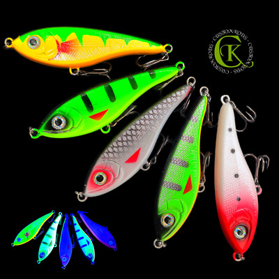 Jerkbait 10,5cm Jerk Hardbait Topwater Glider Wobbler Twitchbait Kunstköder Pike