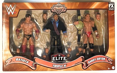 WWE Elite Collection Evolution Batista, Triple H & Randy Orton Figure 3-Pack