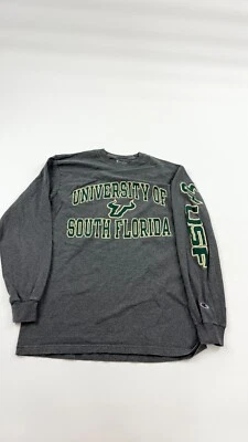 South Florida Bulls Shirt Men Medium Gray Champion NCAA Football Sports Pullover - Image 1 of 4