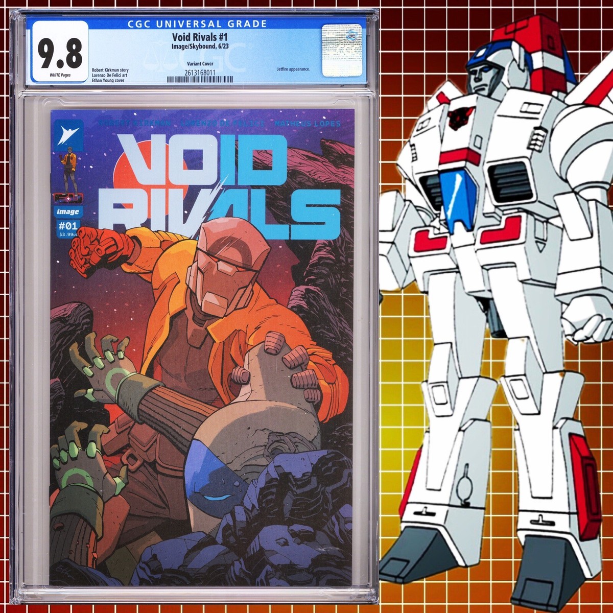CGC 9.8 Void Rivals #1 Young Variant Transformers Jetfire Energon