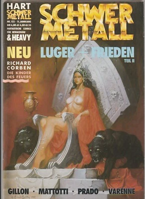 ✪ SCHWERMETALL #122, Alpha 1990 COMICHEFT TOP Z1 *Fantasy *Erotik *Sci-Fi - Bild 1 von 3
