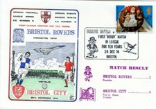 bristol rovers v bristol city. 1st derby in 10 years. div 2 1974-75 season
