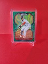 2021 Panini Prizm Baseball GREEN WAVE Prizm #67 Rafael Devers Boston Red Sox 