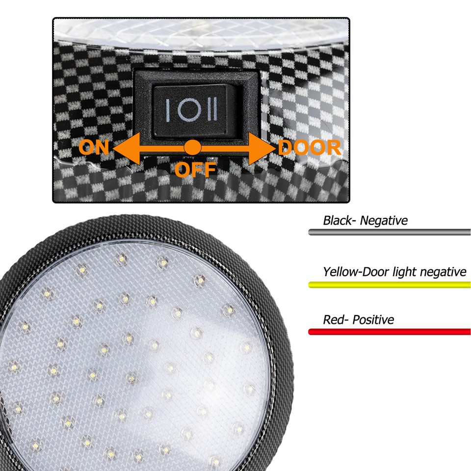 12V RV Interior Roof Dome Light Spot Ceiling Reading LED Cabin Caravan