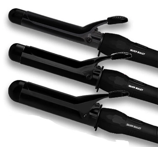 Silver Bullet City Chic Hair Curling Iron Tong 13mm 25mm 32mm 38mm