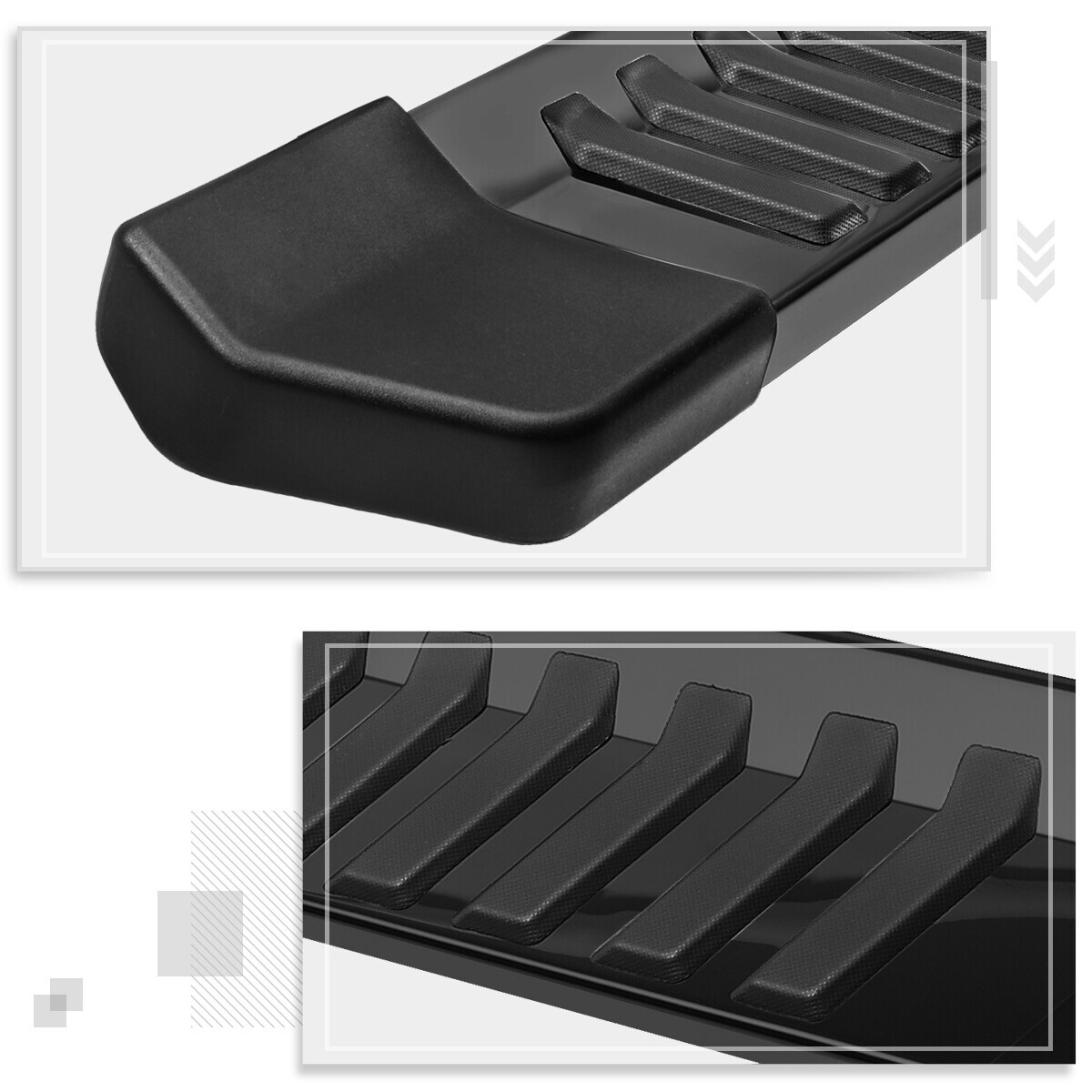 For 0414 Ford F150 Super(Ext) Cab 6"Flat Side Step Nerf Bar Running Board Black eBay