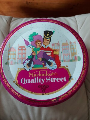 selten 1980ger Jahre Quality Street Mackintosh's 1 kg Blechdose