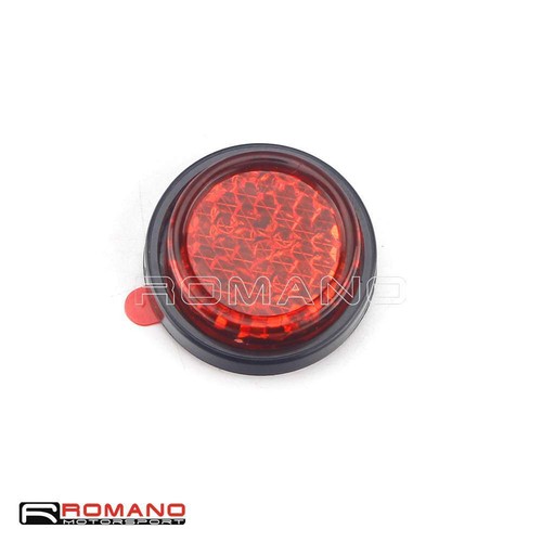 4 X 20mm Number Plate Self Adhesive Stick On Rear Reflectors Motorbike Off Road - Picture 8 of 8
