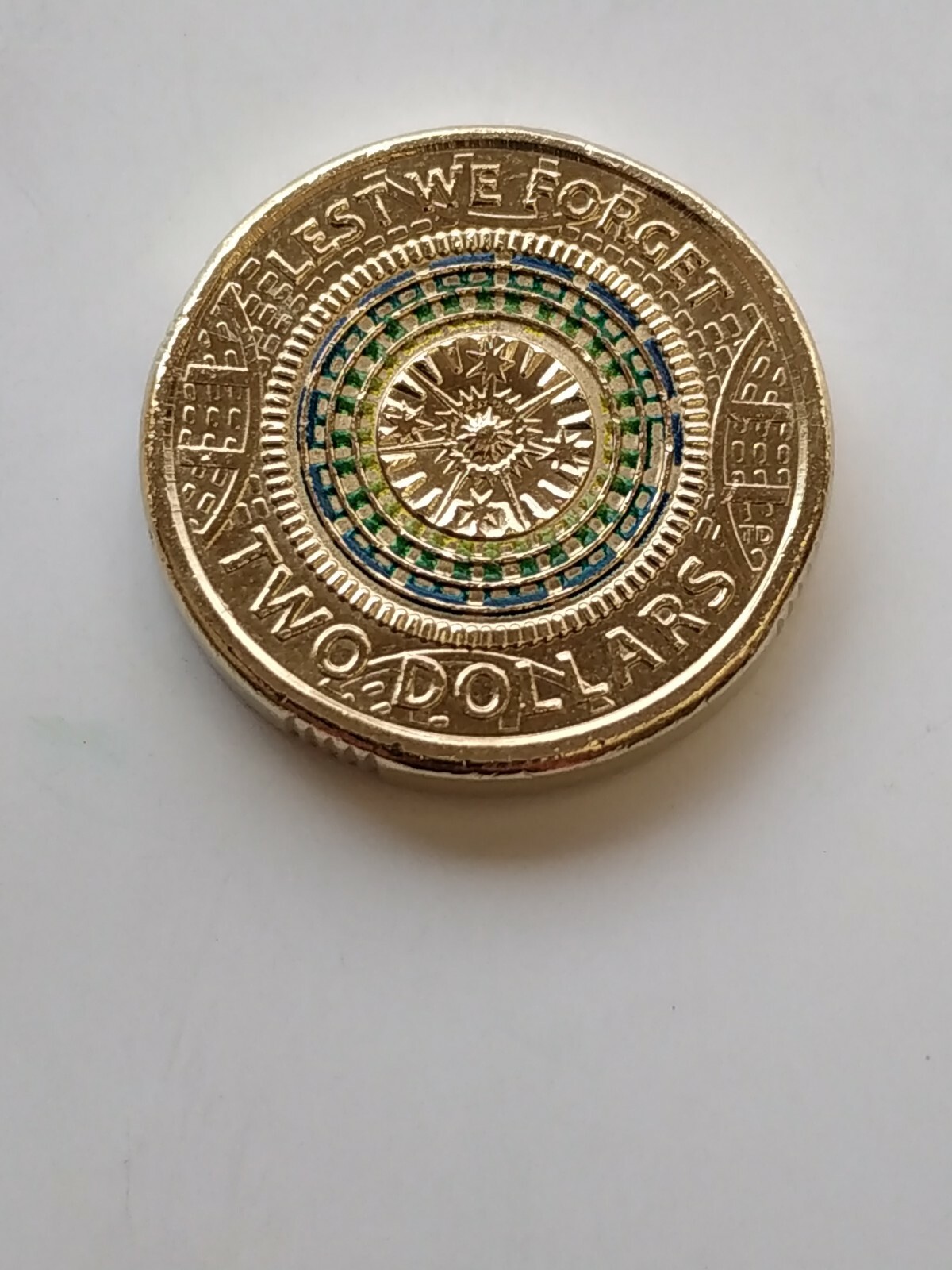 2017 Australia 2 ANZAC Remembrance Lest We Forget 2 Dollars Colour 2017-australia-2-anzac-remembrance-lest-we-forget-2-dollars-colour