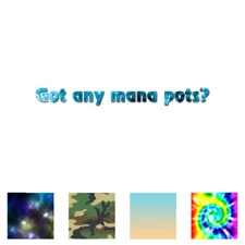 Got Mana Pot Gamer RPG - Decal Sticker - Multiple Patterns & Sizes - ebn1887